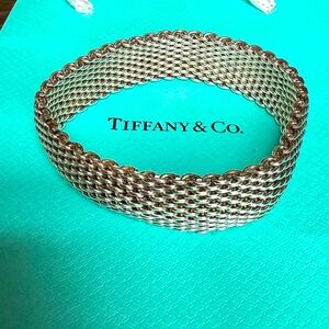 Authentic Tiffany 925 mesh silver bracelet